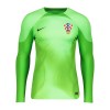 Maglia da Calcio Portiere a Maniche Lunghe Croazia Casa Mondiali 2022 Verde per Uomo